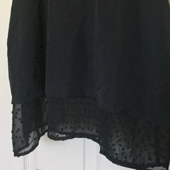 Bar III Layered Polka Dot Hem Top - Picture 3 of 6